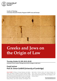 Greeks and Jews on the Origin of Law