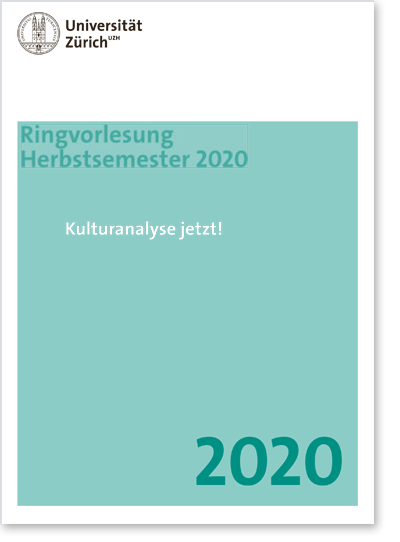 Ringvorlesung «Kulturanalyse jetzt!» (Cover Flyer)