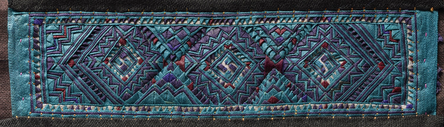 Appliqué in the technique of folded cloth piecework