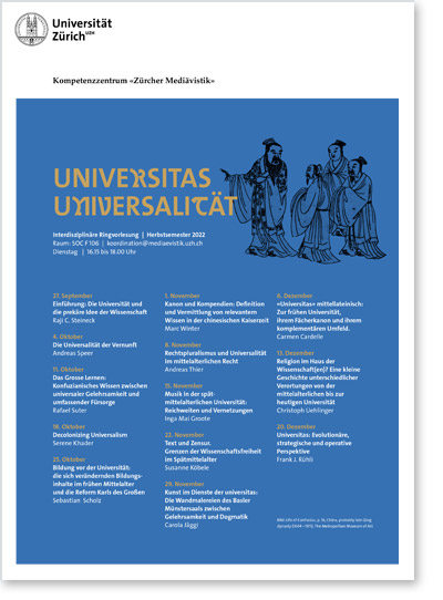 RV «universitas – Universalität» (Cover Flyer)