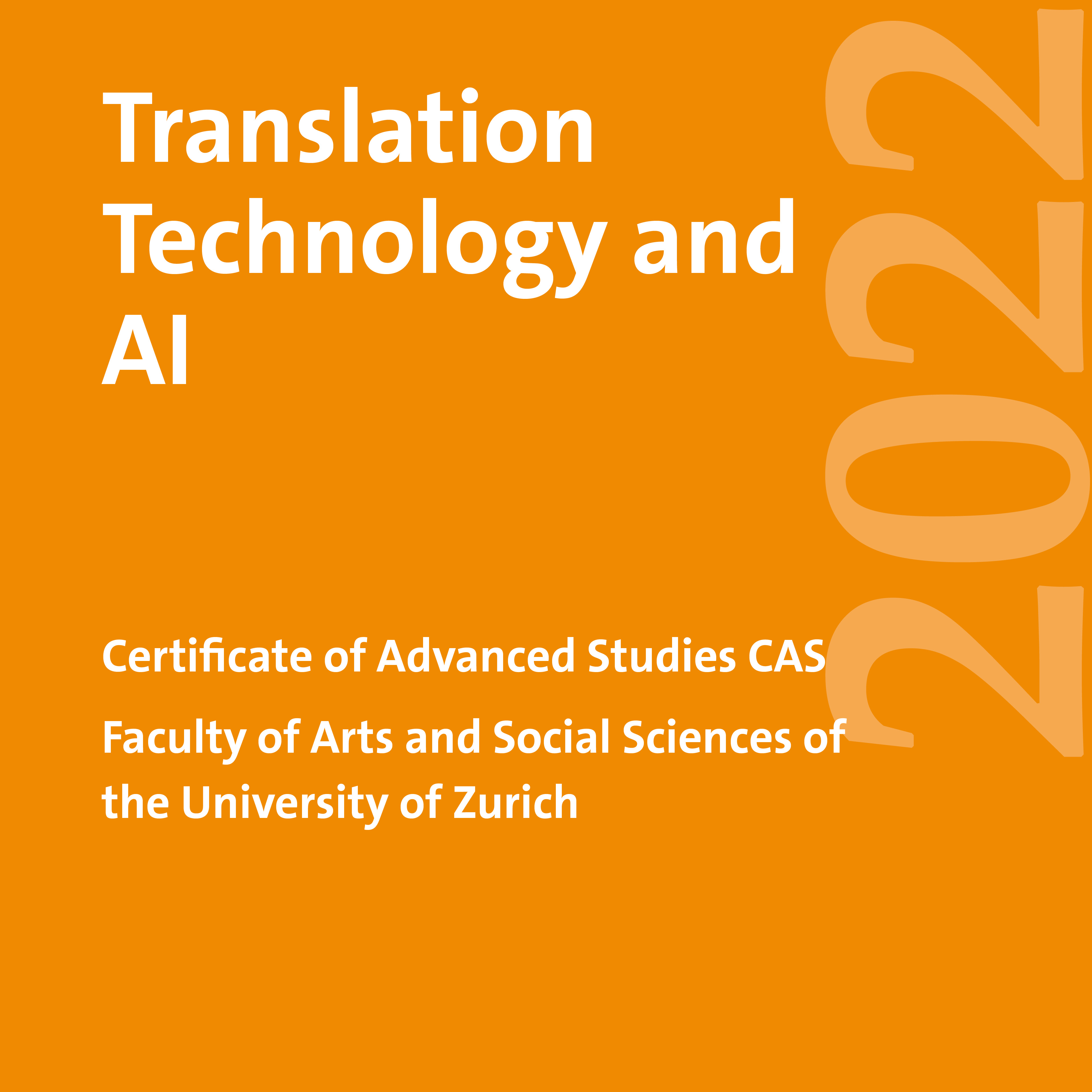 CAS in Translation Technology and AI 2022-2023