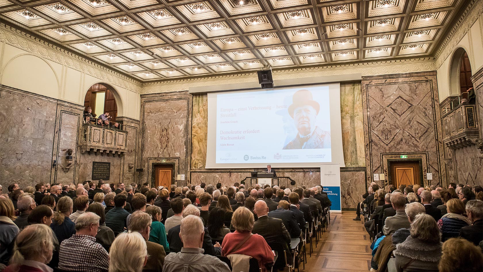 Lecture in the auditorium of the University of Zurich