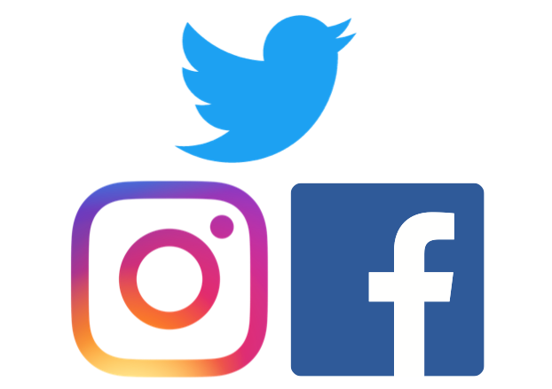 Logos Twitter, Instagram, Facebook