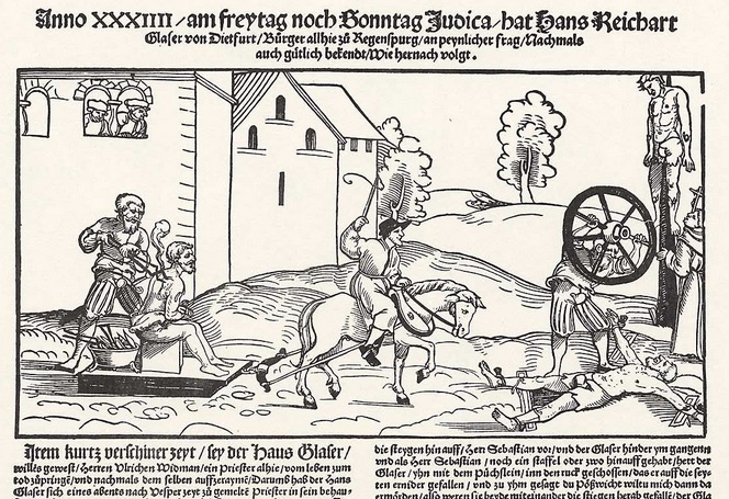 Erhard Schoen, Hinrichtung eines Mörders zu Regensburg (1534).