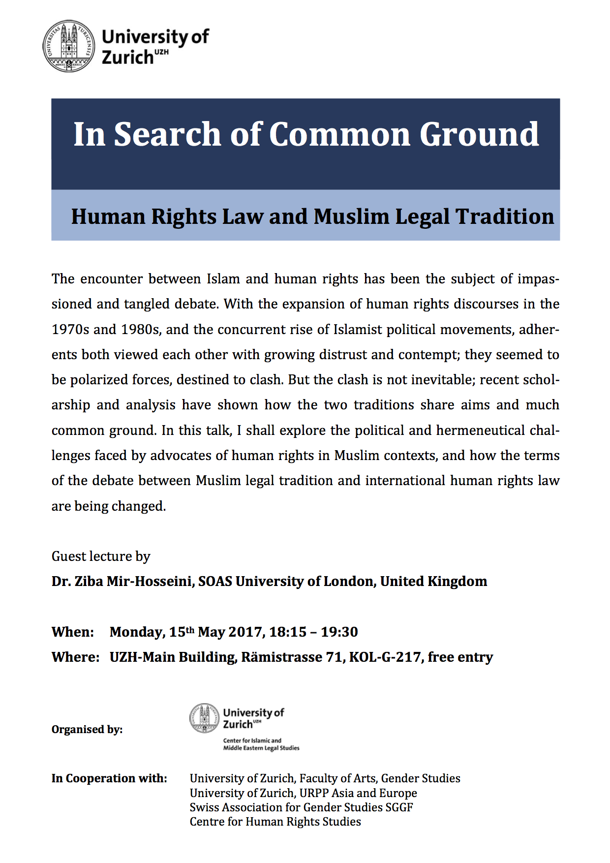 In Search of Common Ground: Human Rights Law and Muslim Legal Tradition