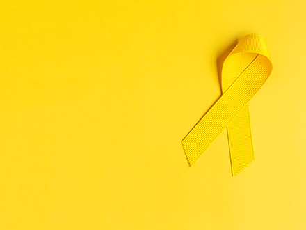 Gelbe Suizidpräventions-Schleife