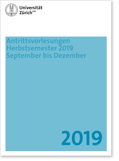 Antrittsvorlesungen HS 2019 (Cover Flyer)