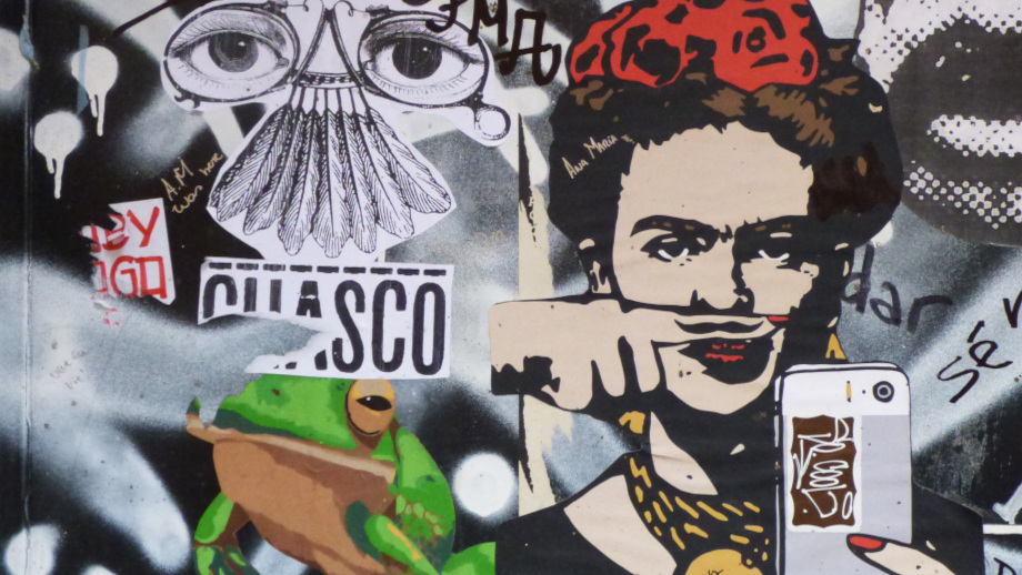 Grafik Collage mit Frieda Kahlo