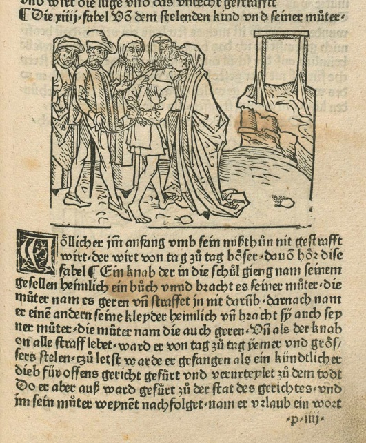 Heinrich Steinhöwel, Das buch des hochberemten fabeltichters Esopi mit seinen figuren, Augsburg: Schönsperger 1491; Fol. lxxi recto