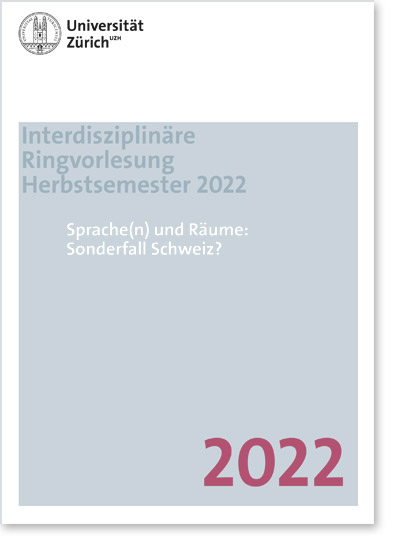 Ringvorlesung «Sprache(n) und Räume» (Cover Flyer)