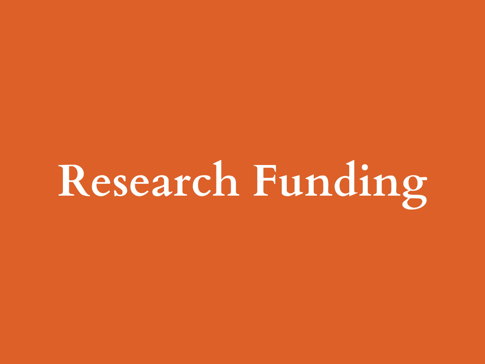 Research Funding