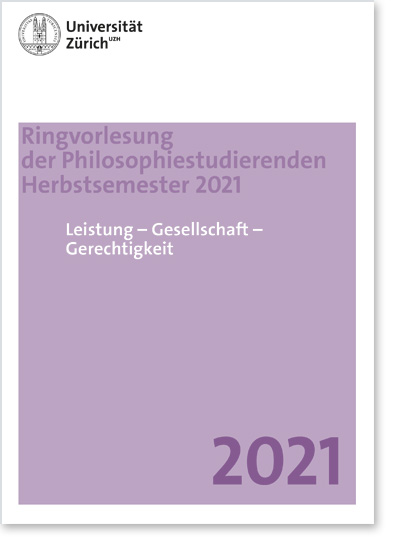  Ringvorlesung «Leistung, Gesellschaft, Gerechtigkeit» (Cover Flyer)
