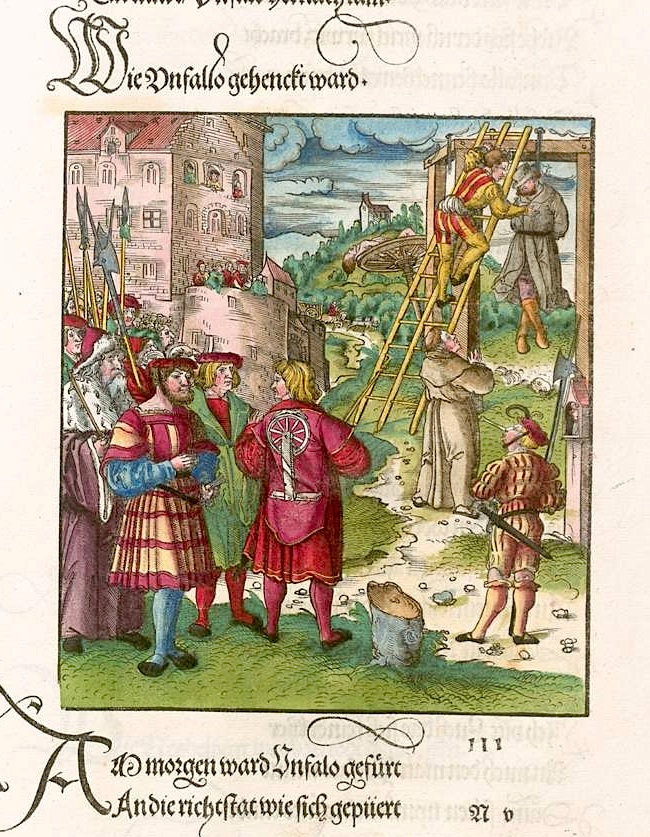 Die geverlicheiten und eins teils der geschichten des loblichen streytparen vnd hochberümbten helds und Ritters herr Tewrdanncks. Nürnberg: Schönsperger 1517.