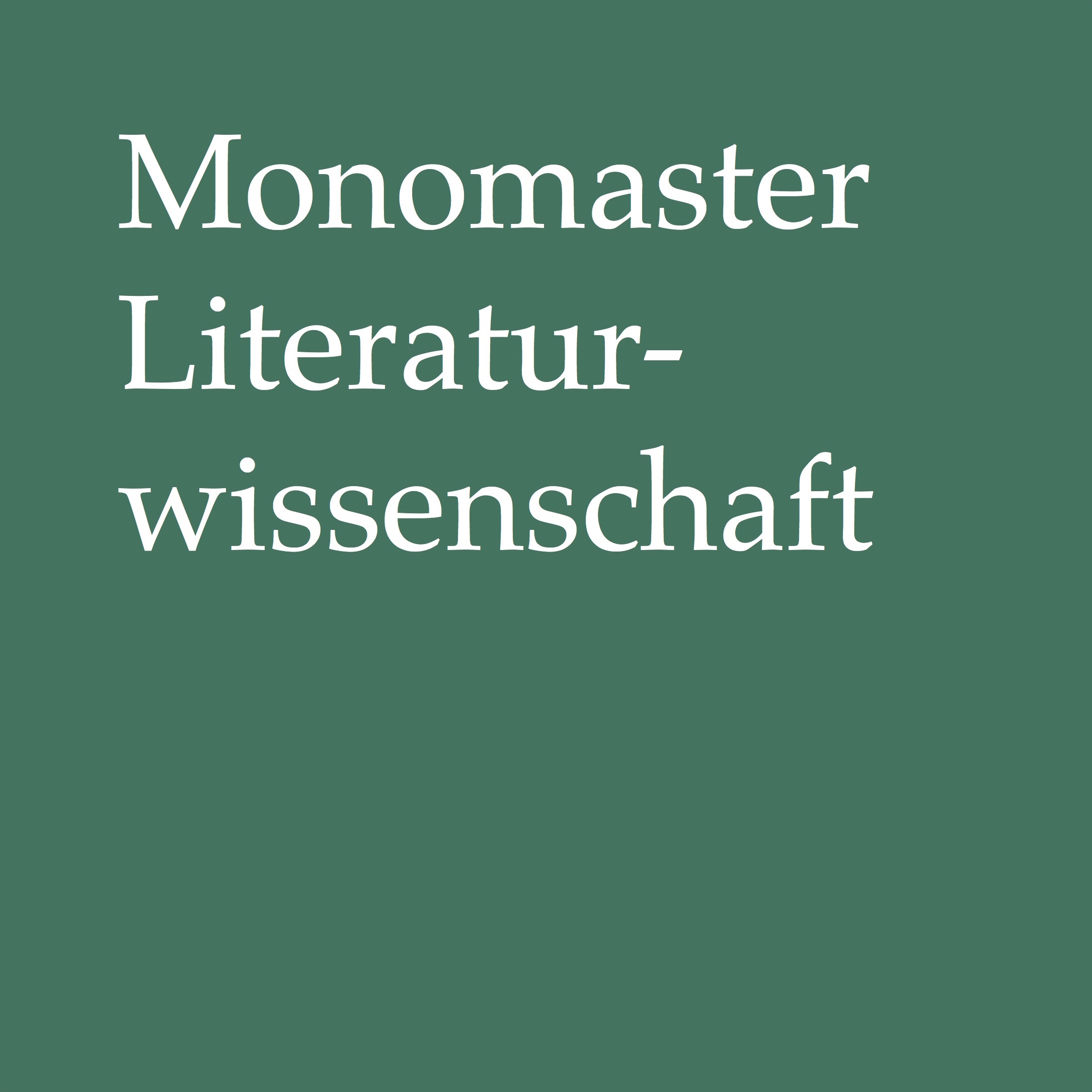 Monomaster letteratura