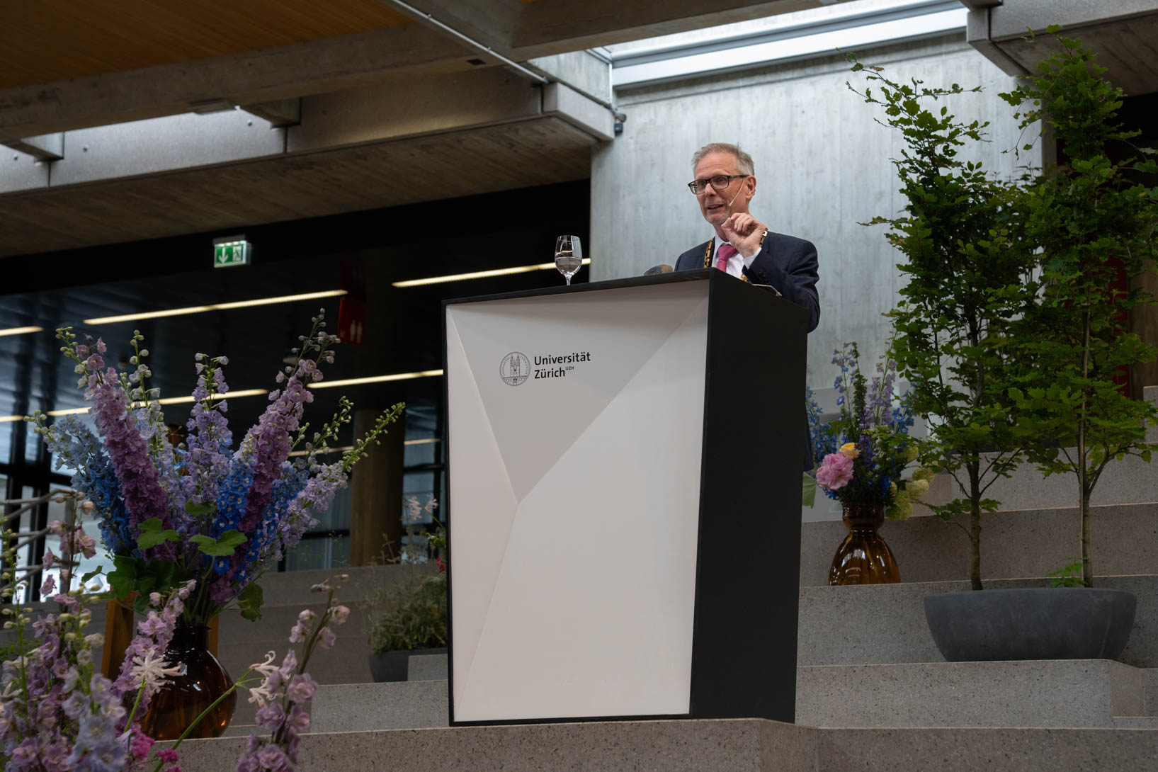 Das traditionelle Grusswort an die Festgemeinde sprach in diesem Jahr Prof. Dr. Günther Dissertori, Rektor der ETH Zürich.
