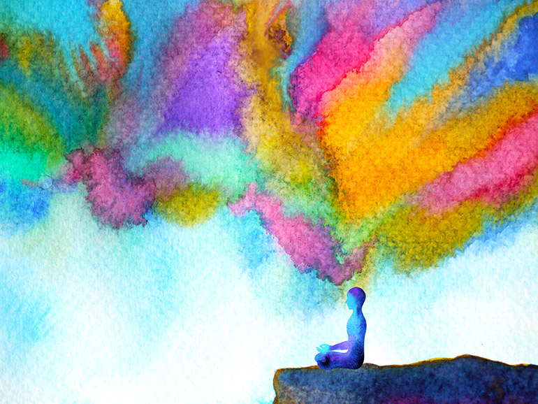 Abstrakte Visualisierung der subjektiven Wahrnehmung