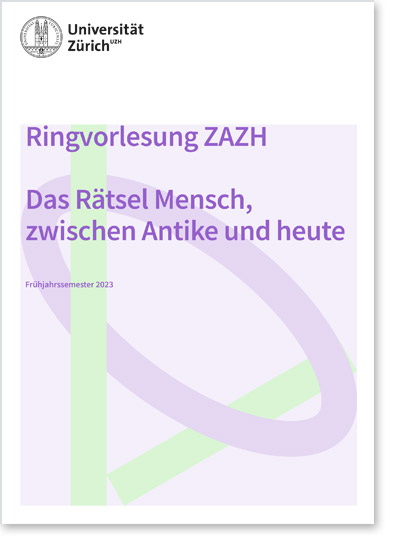 RV «Das Rätsel Mensch, zwischen Antike und heute» (Cover Flyer)