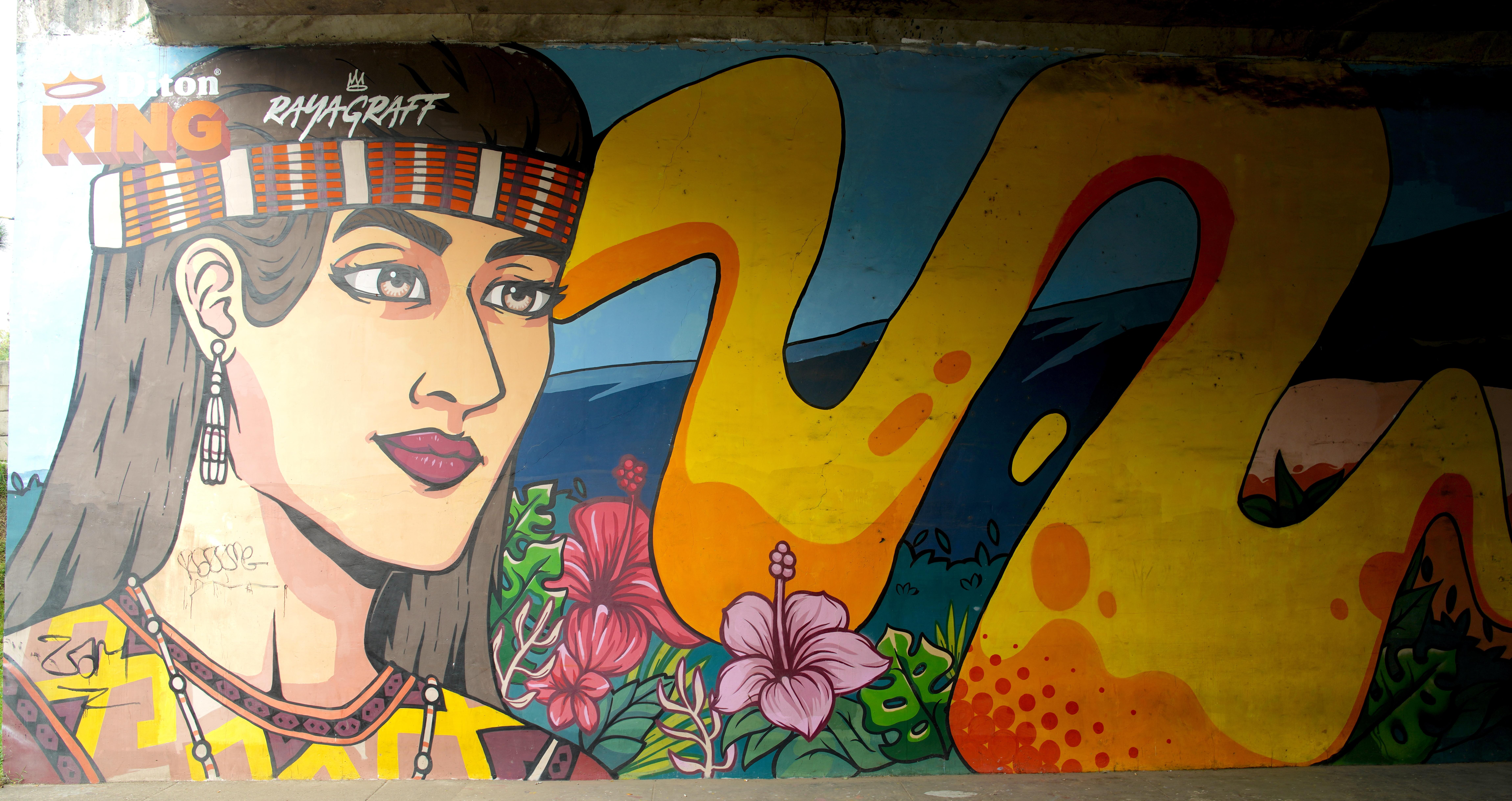 Streetart in Jakarta (Indonesien).