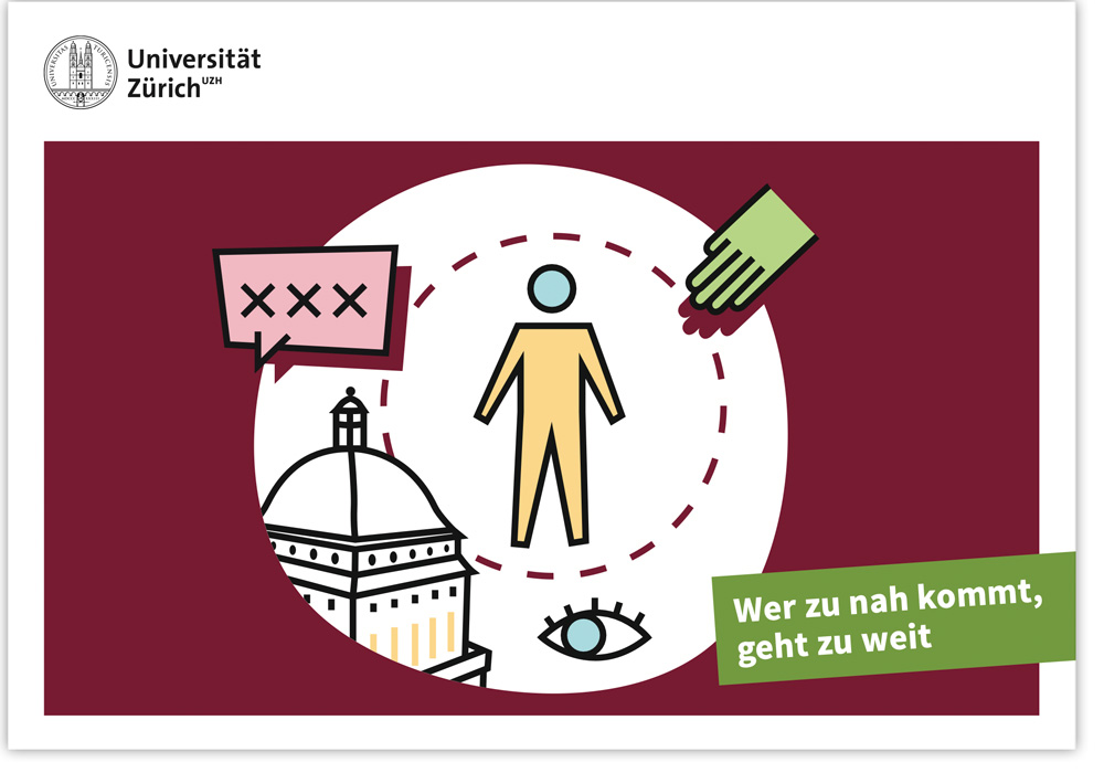 "Stop: Who comes too close goes too far" (Cover Flyer)