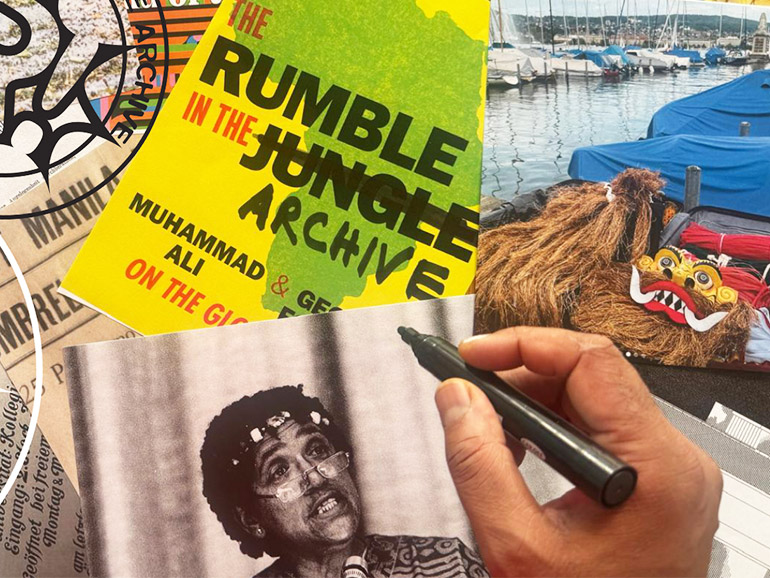 Collage of the subject "Rumble in the Archive)