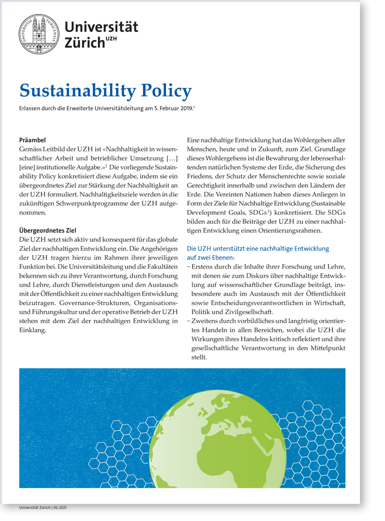 Cover Sustainability Policy