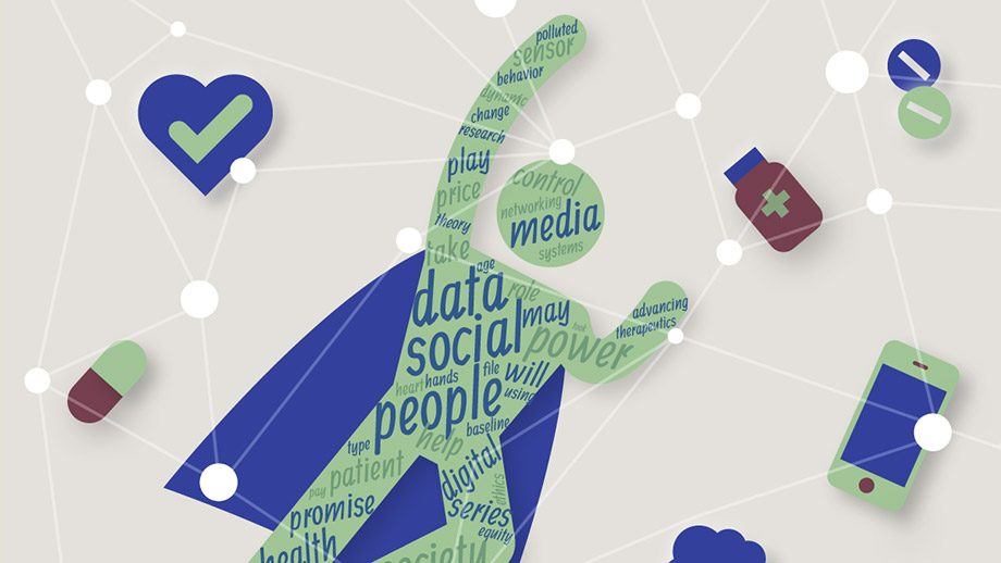 Mensch im digitalen Netz (Grafik)