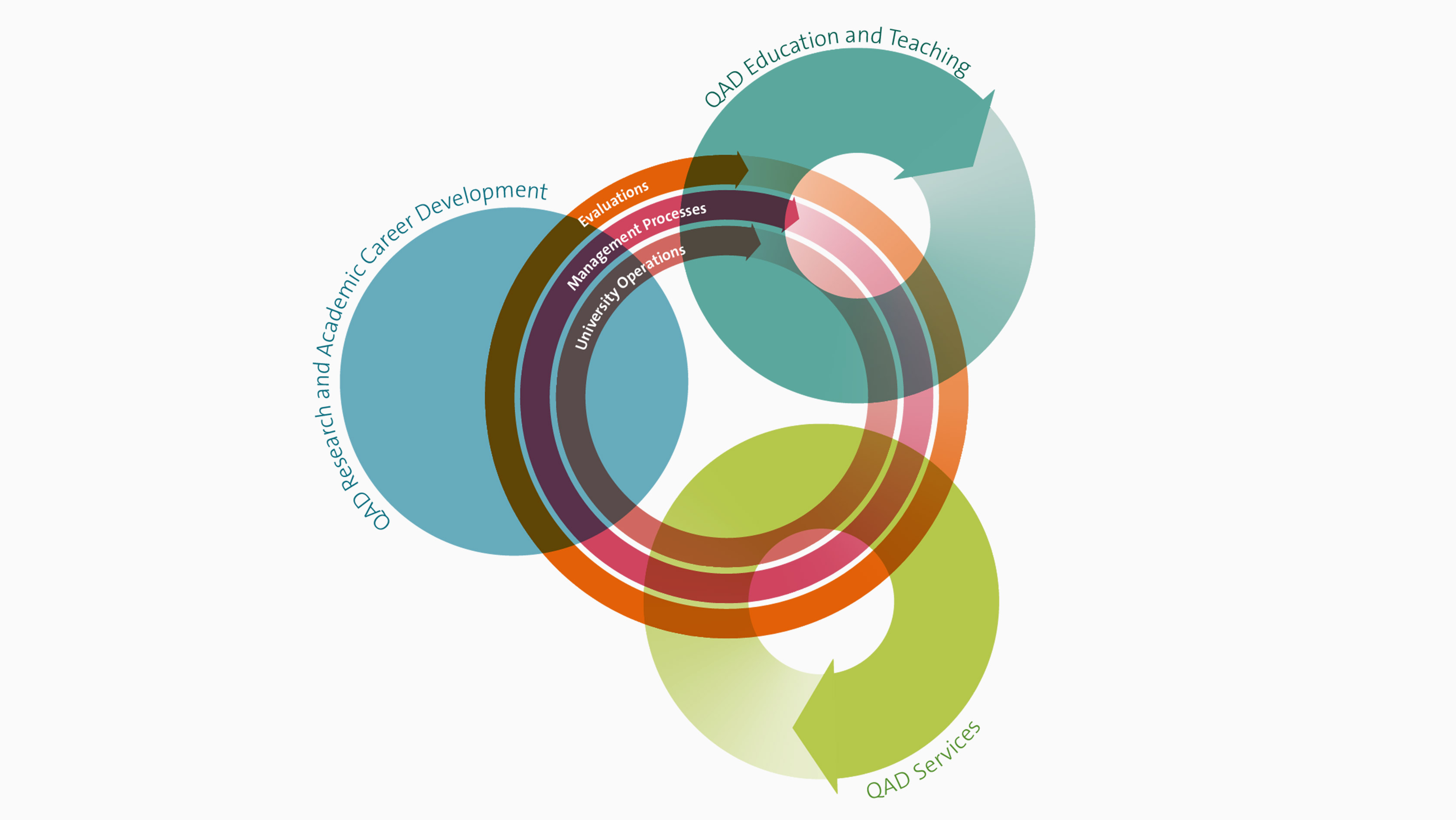 Quality Assurance and Development (QAD) System at UZH (Graphic)