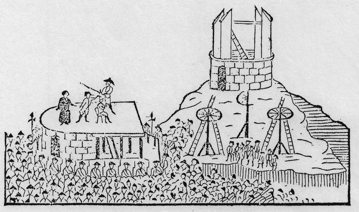 Bild: Enthauptung auf dem «Rabenstein» beim Galgenplatz. Flugblatt über eine Hinrichtung am 29.5.1789 in Zittau. München, Amira-Archiv.