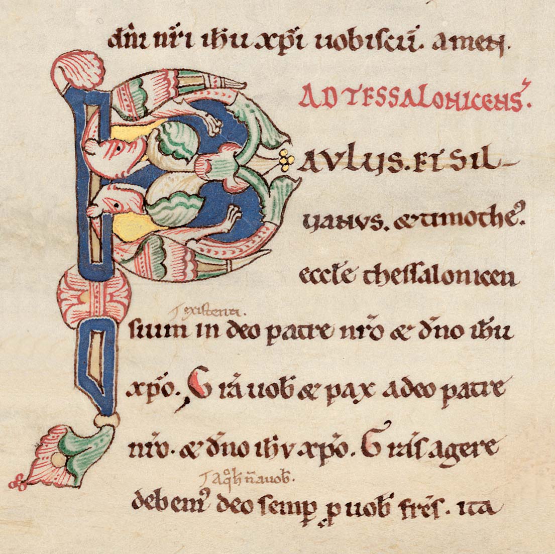 Das Bild zeigt eine Seite aus einem mittelalterlichen Manuskript.