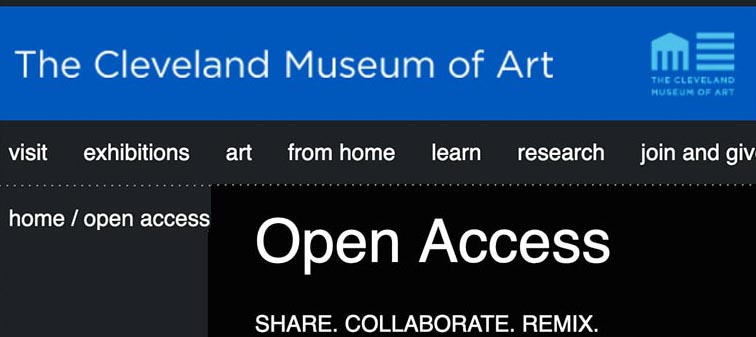 Cleveland Museum open Access