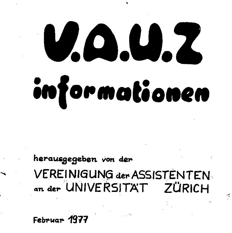 VAUZ Infos 1977